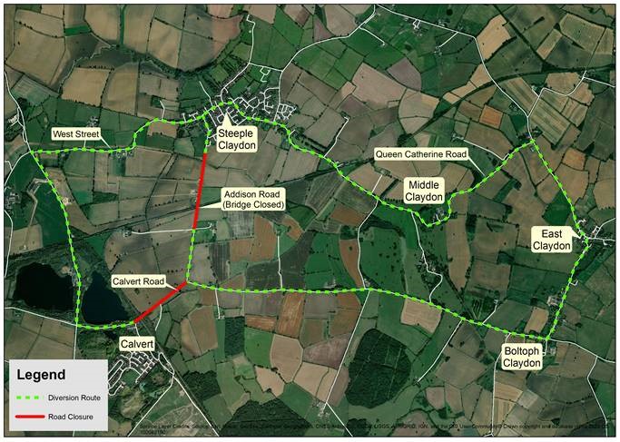 HS2 advance works notification of Phase 3 of utility diversion works Calvert 